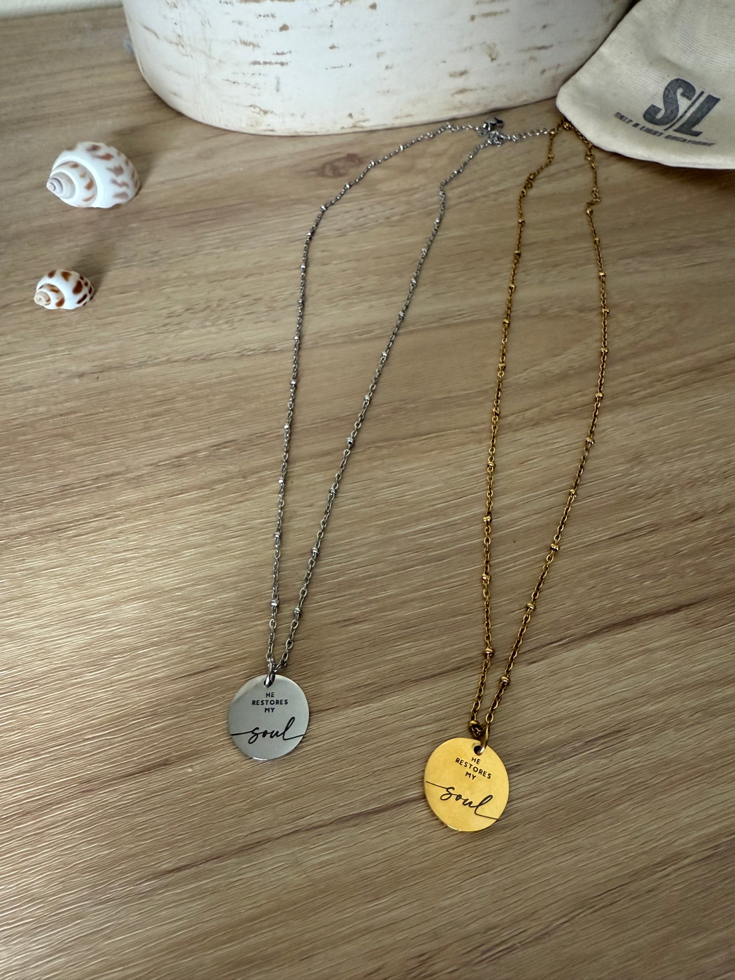 HE RESTORES MY SOUL Necklace