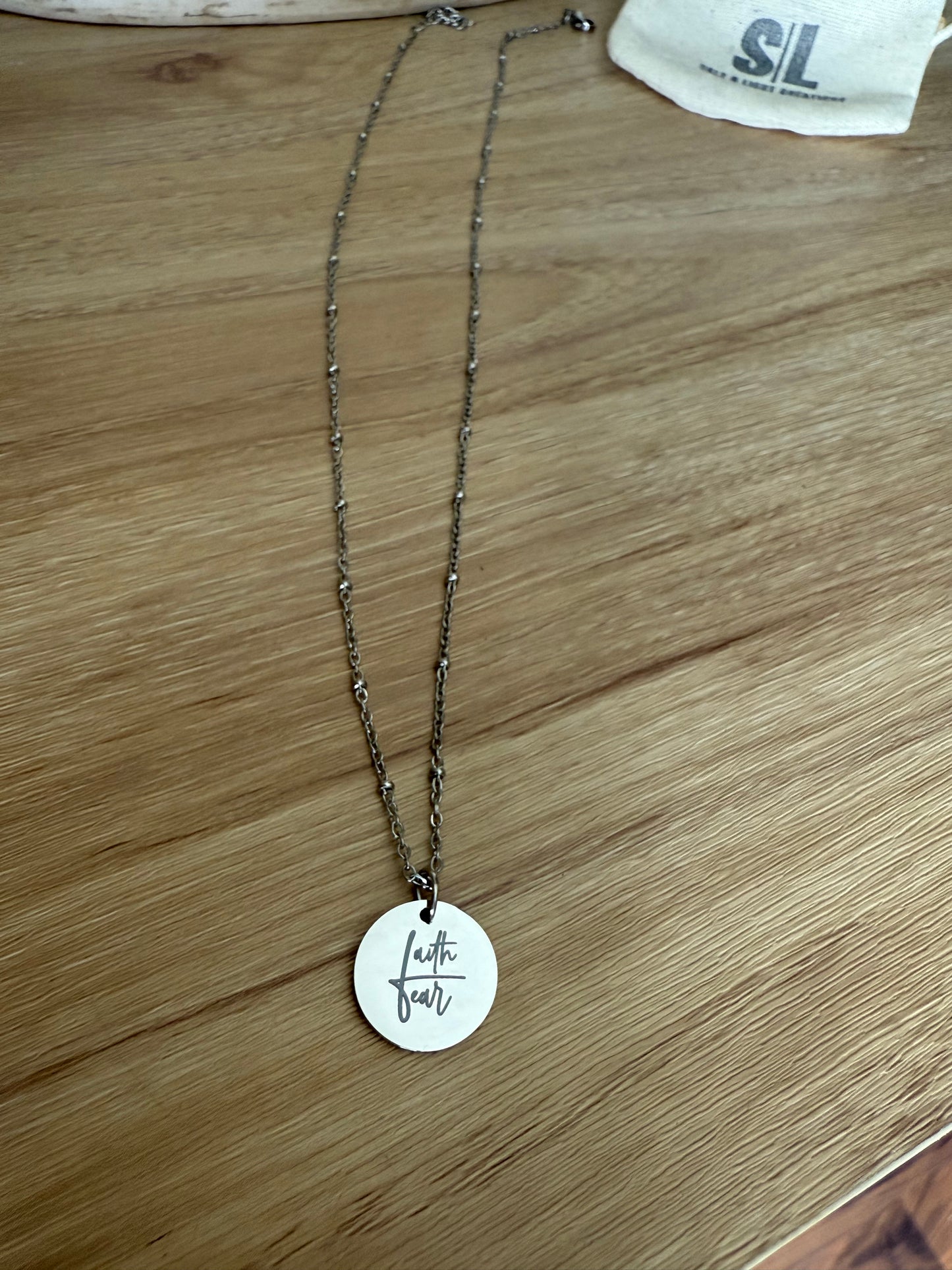 FAITH OVER FEAR Necklace