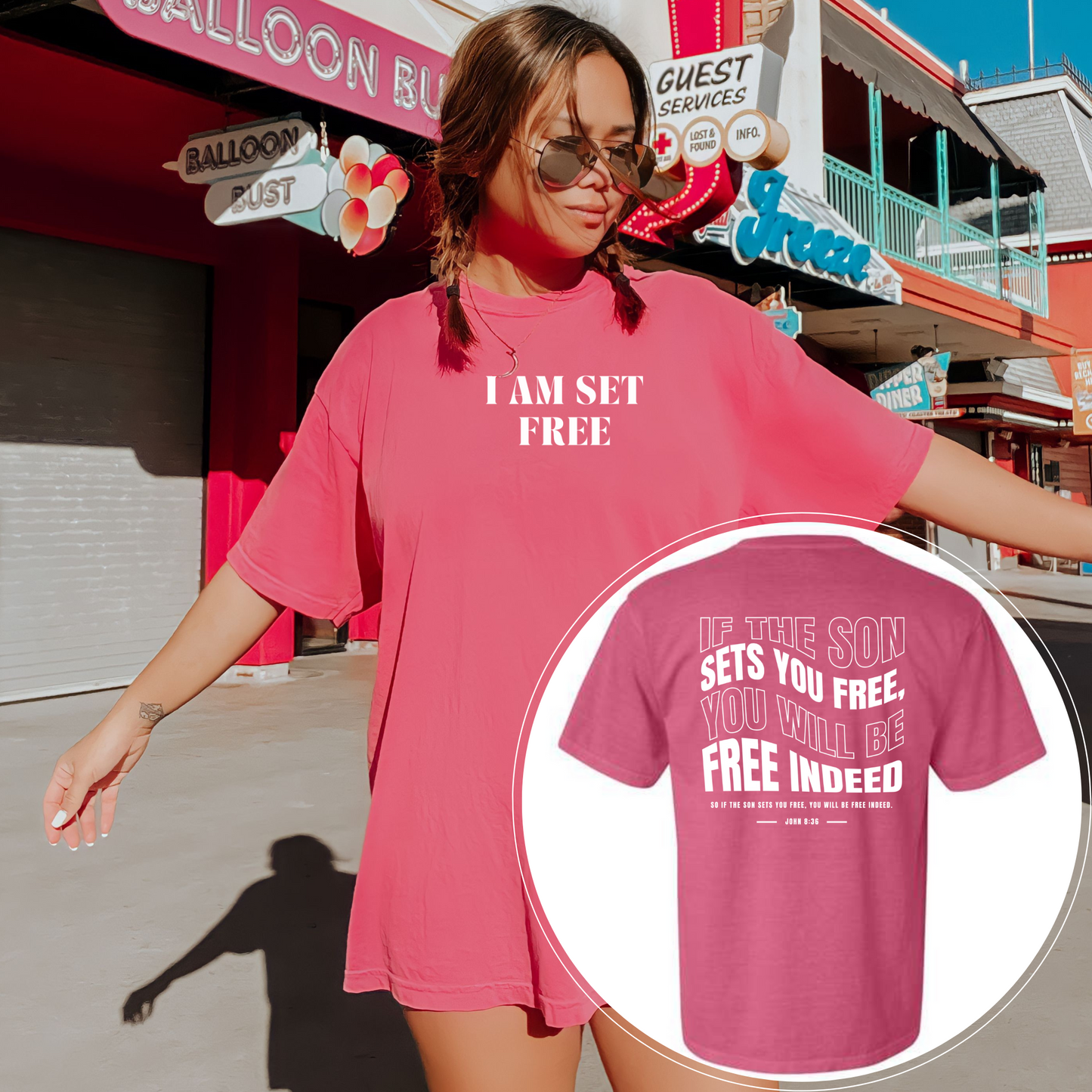 I AM SET FREE COMFORT COLORS TEE
