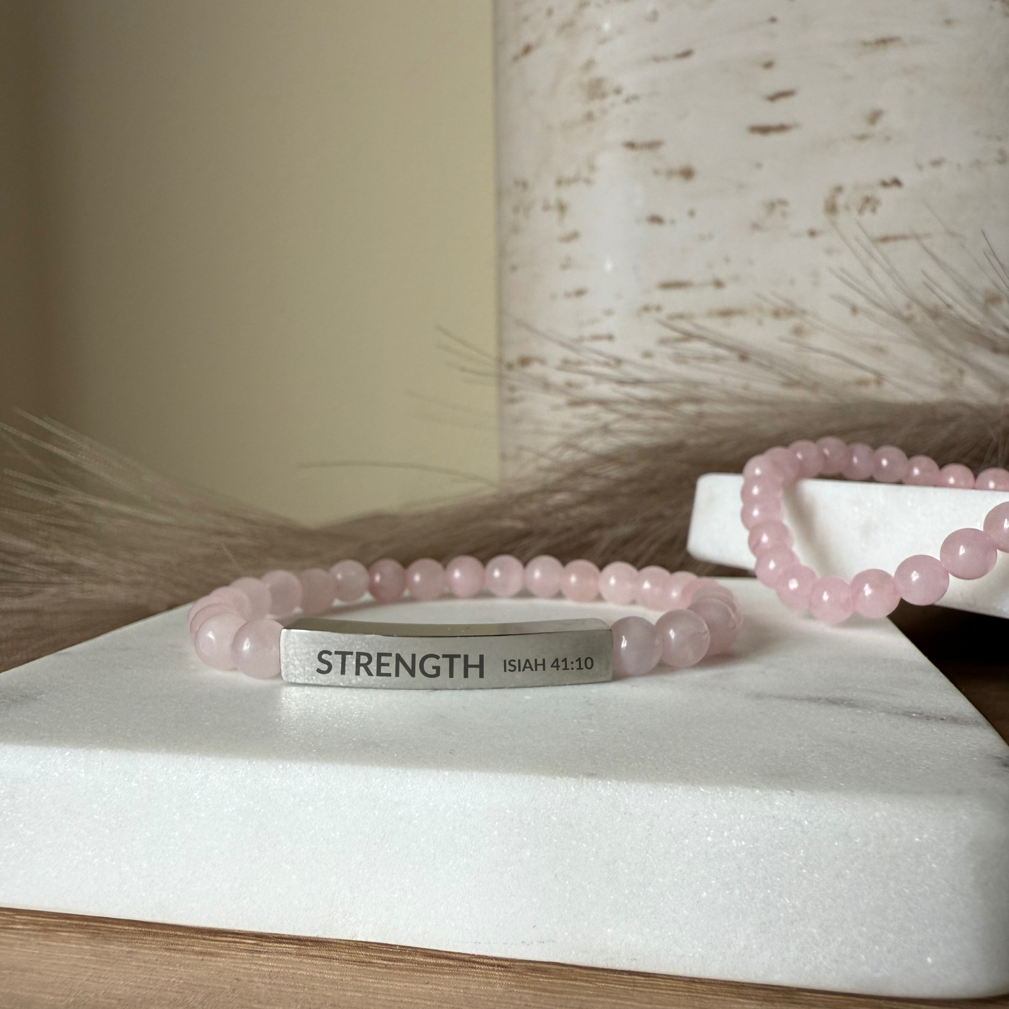 STRENGTH Natural Earth Stone Bracelet
