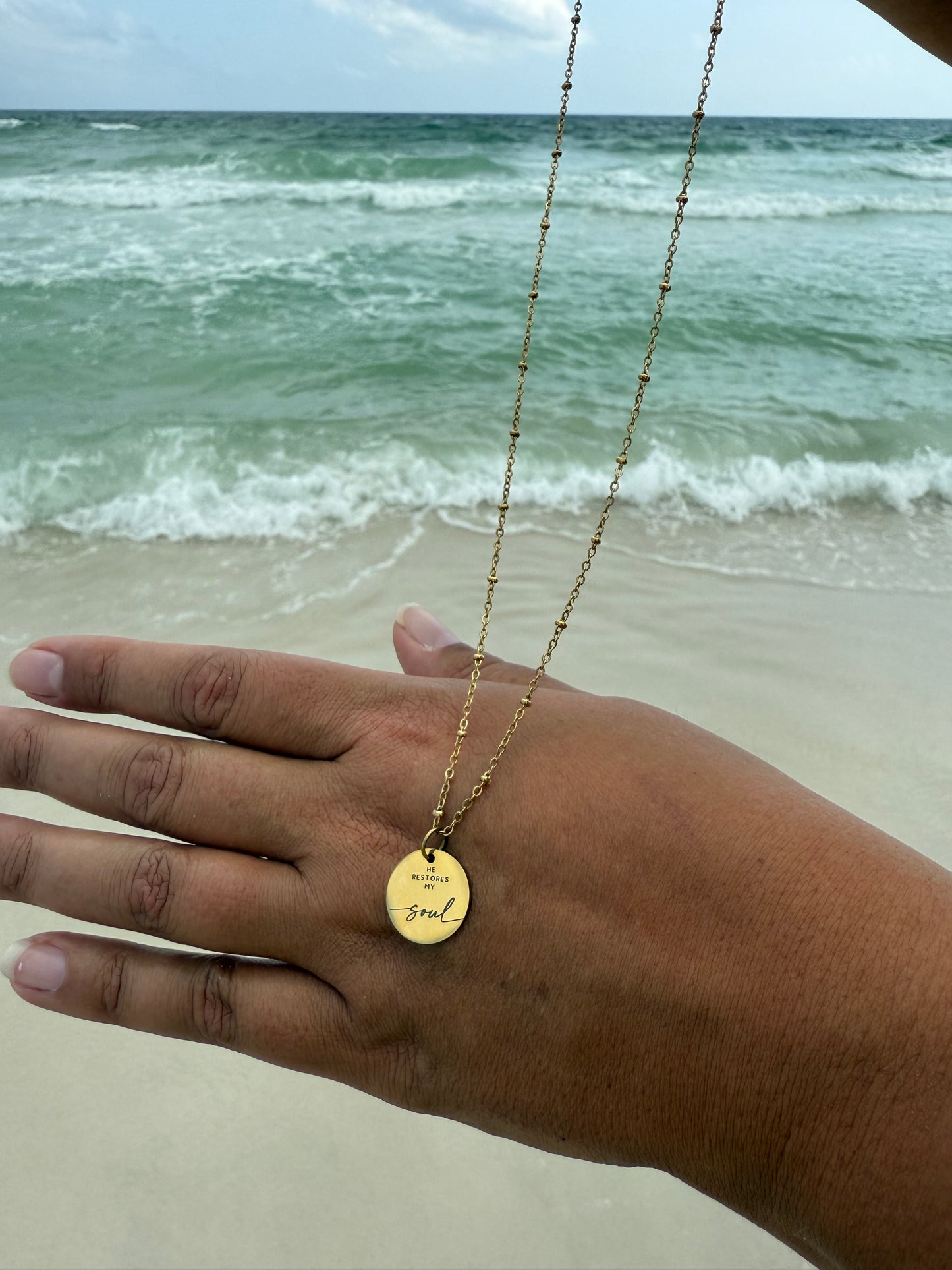 HE RESTORES MY SOUL Necklace