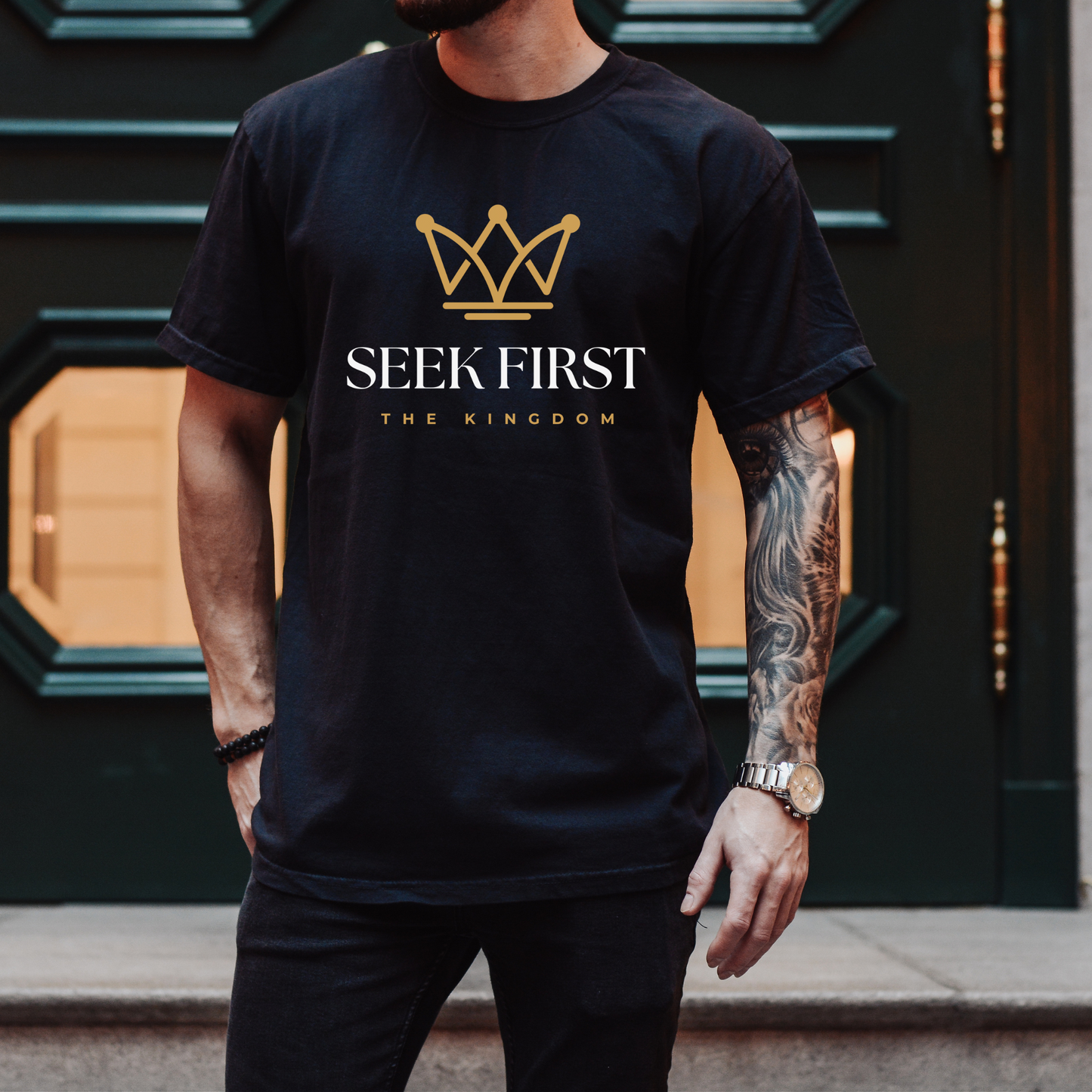 SEEK FIRST THE KINGDOM PREMIUM COMFORT COLORS TEE