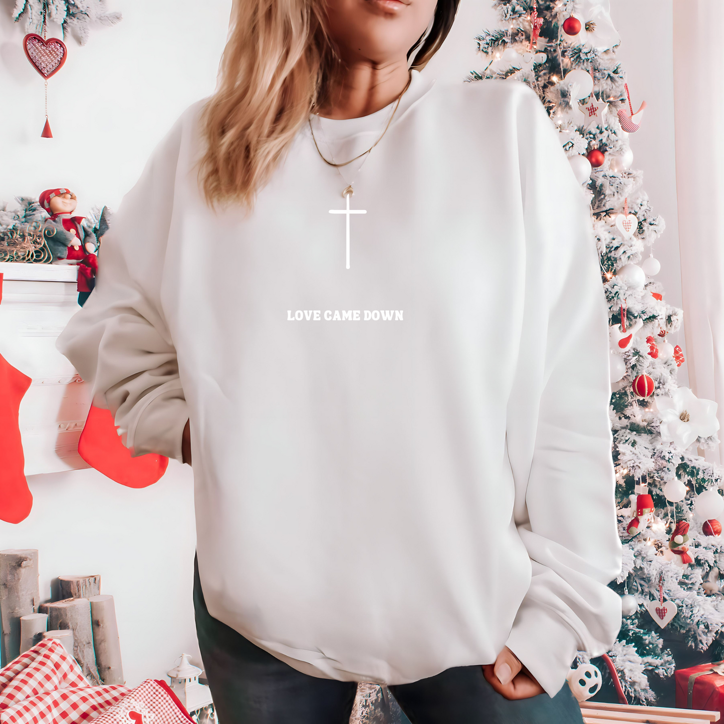 LOVE CAME DOWN CREWNECK