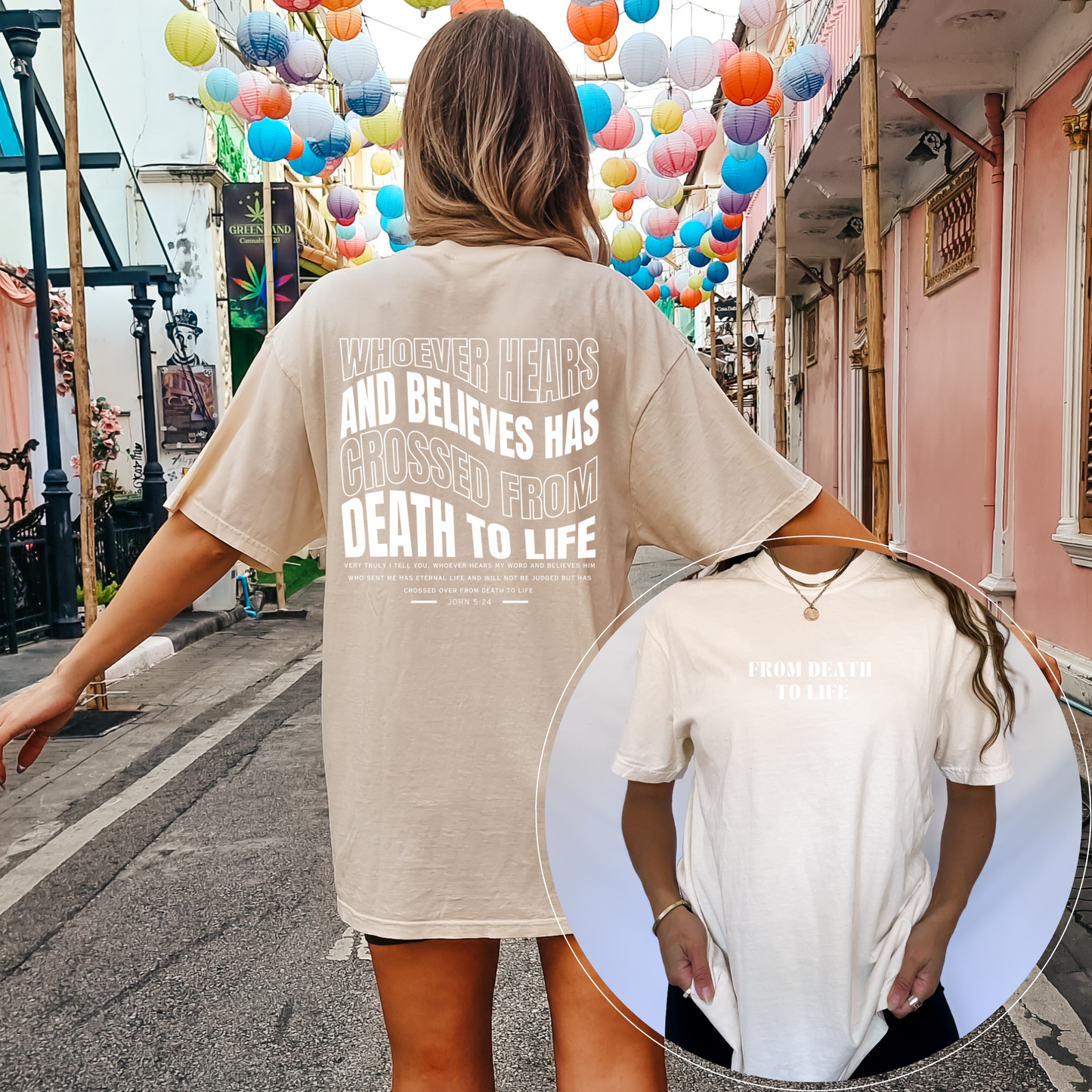 DEATH TO LIFE COMFORT COLORS TEE