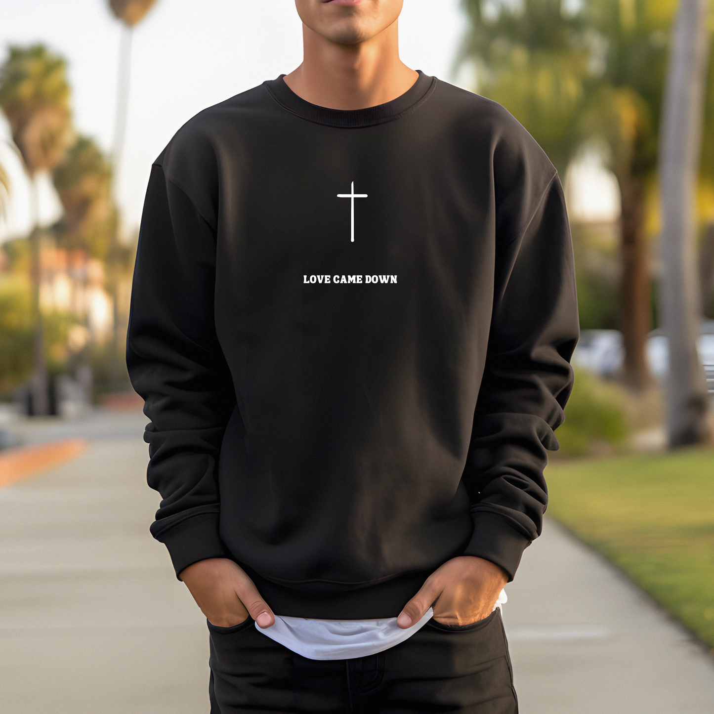 LOVE CAME DOWN CREWNECK