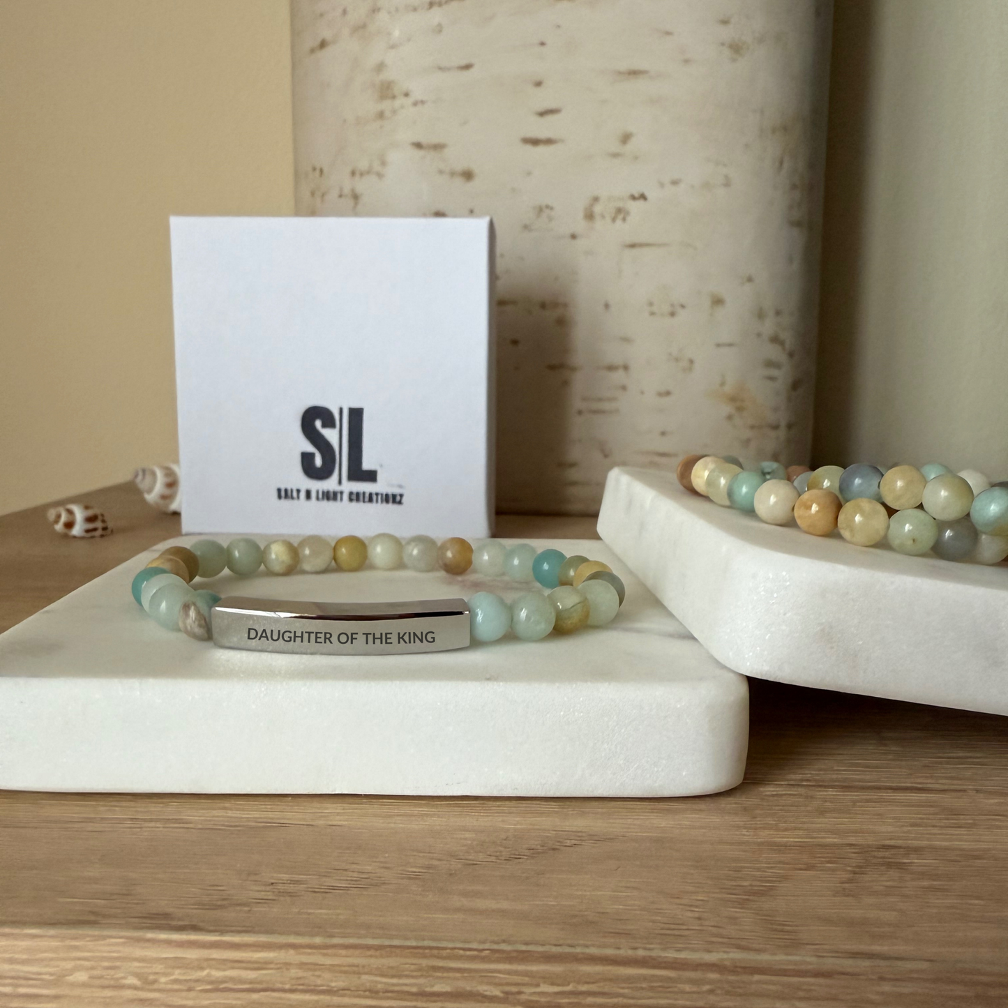 DAUGHTER OF THE KING Natural Earth Stone Bracelet