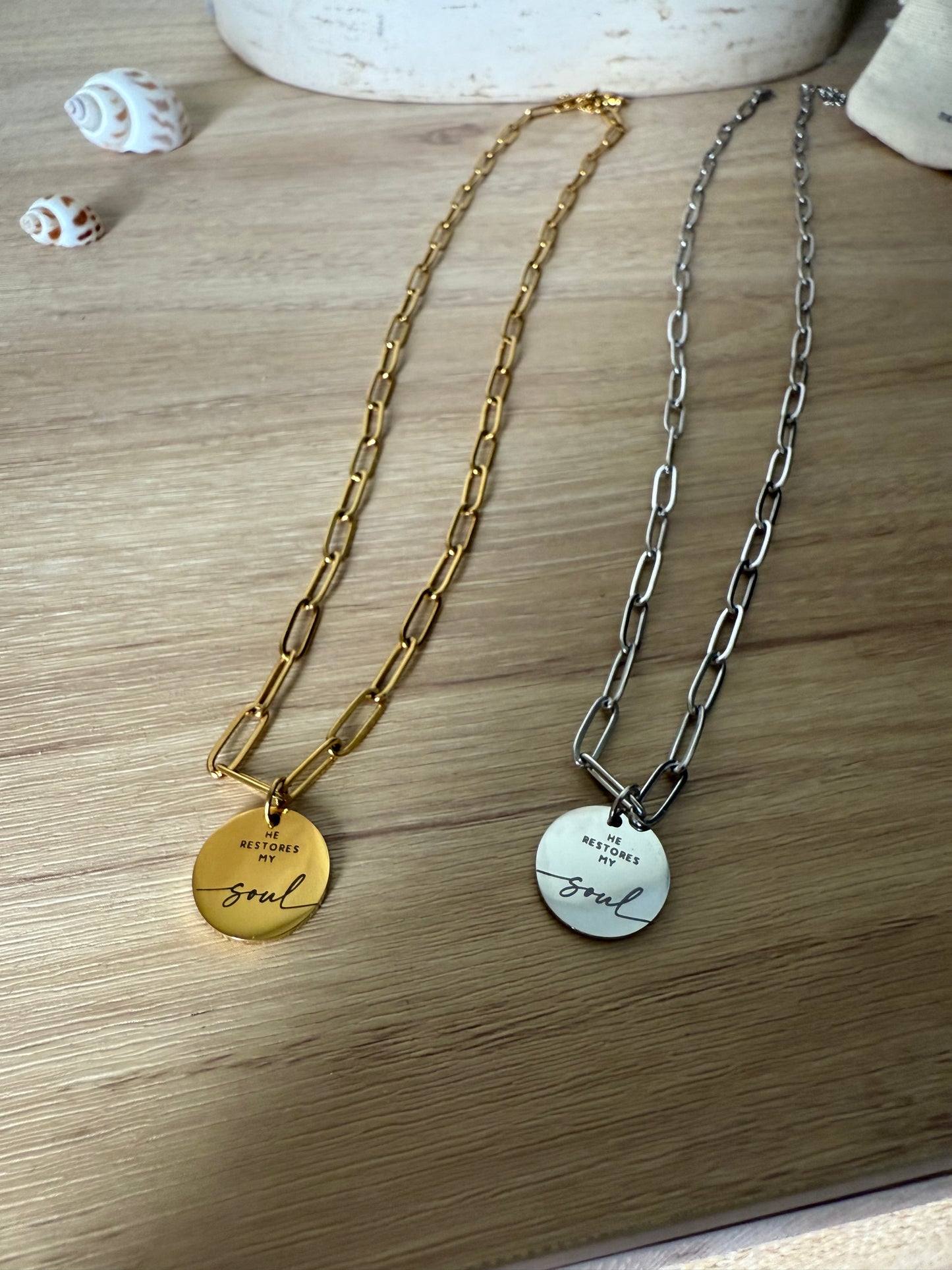 HE RESTORES MY SOUL Necklace