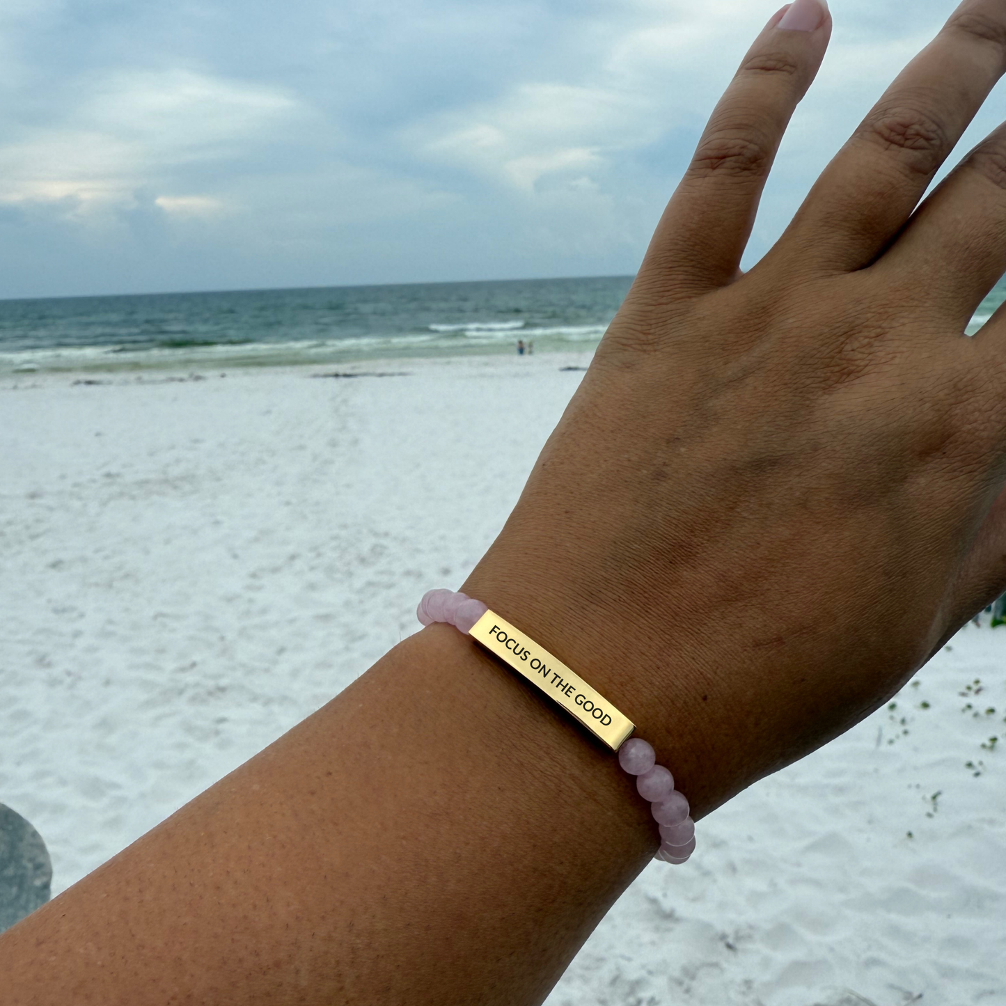 FOCUS ON THE GOOD Natural Earth Stone Bracelet
