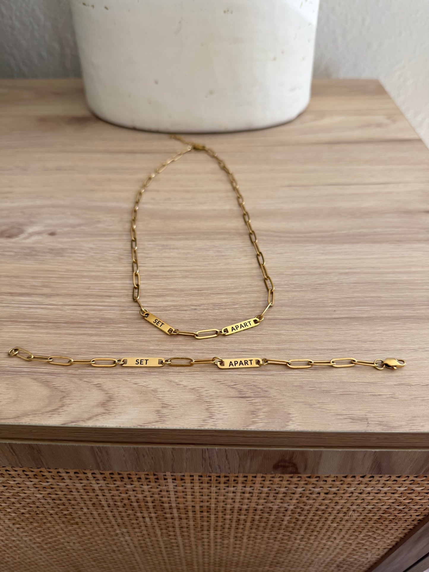 SET APART Identity Paperclip Necklace