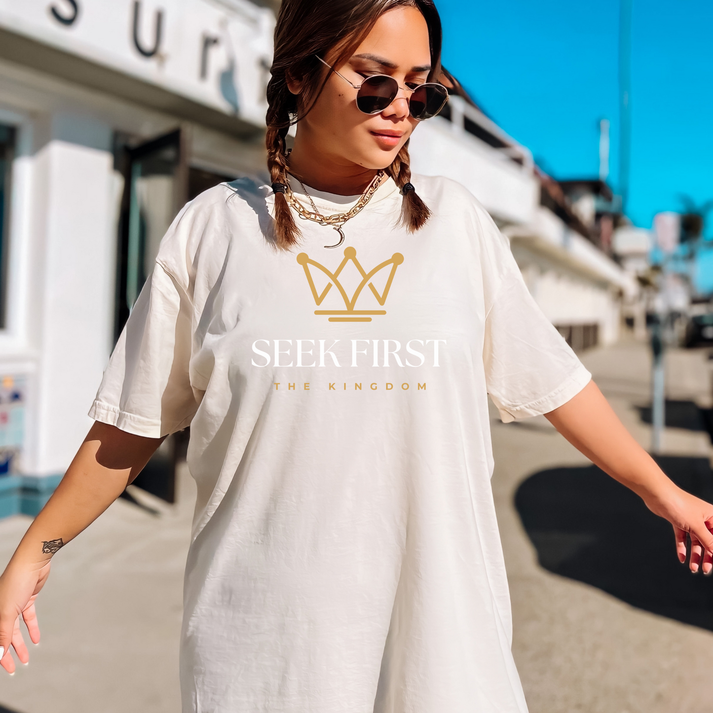 SEEK FIRST THE KINGDOM PREMIUM COMFORT COLORS TEE