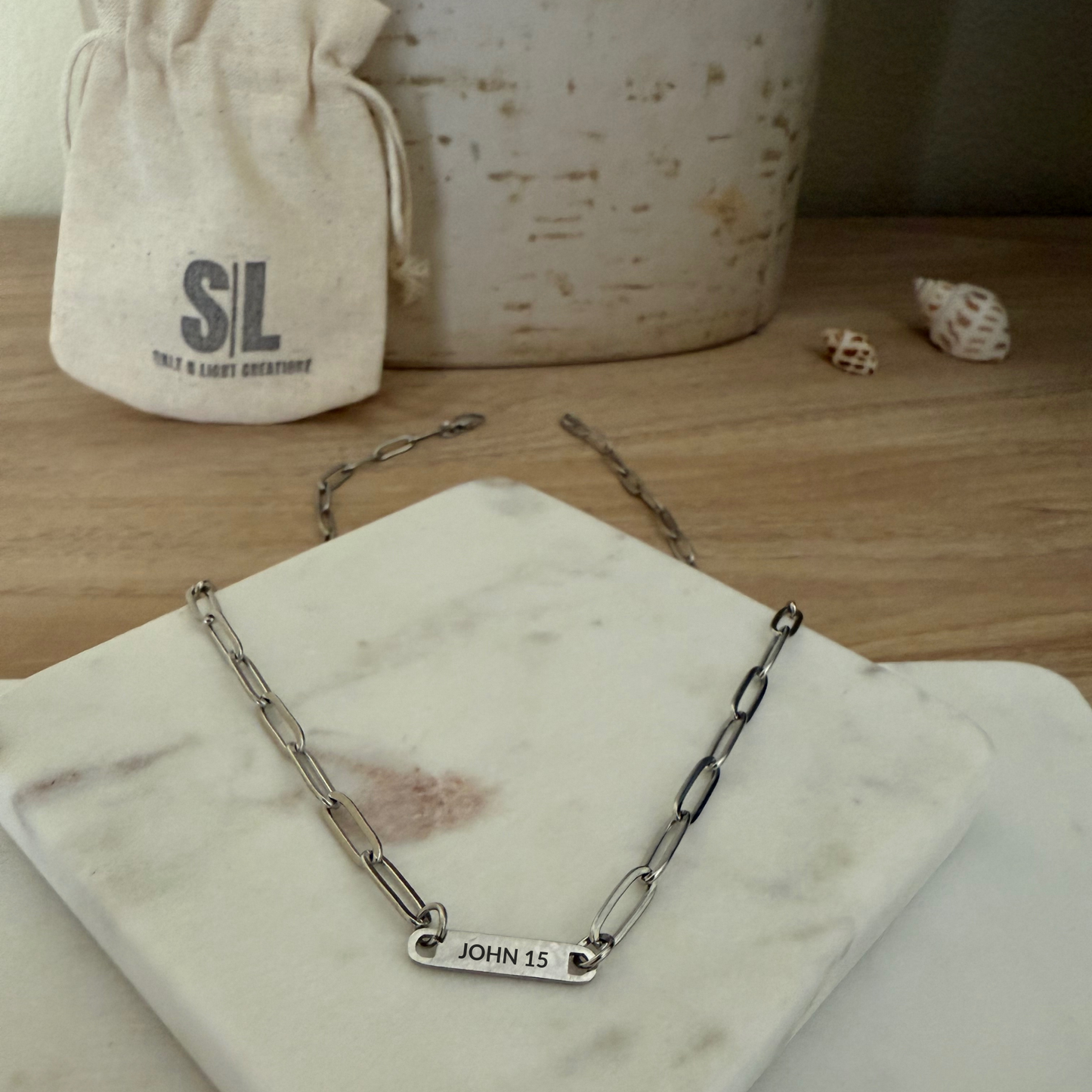 ABIDE PAPER CLIP NECKLACE