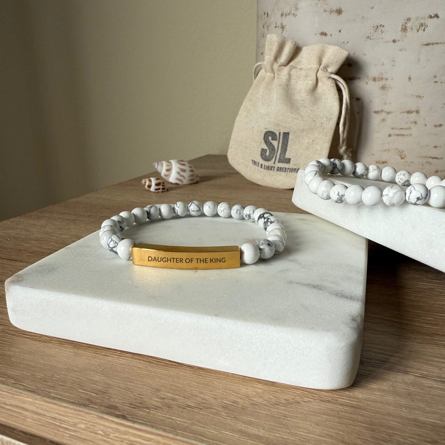 DAUGHTER OF THE KING Natural Earth Stone Bracelet