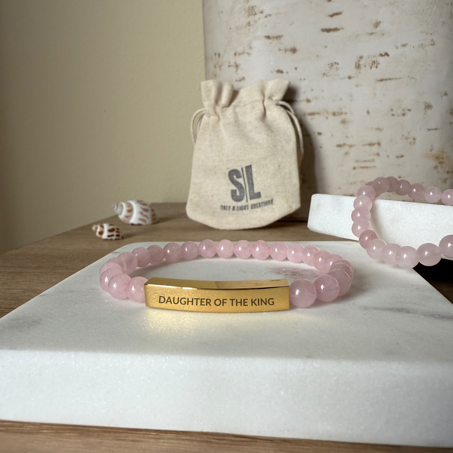 DAUGHTER OF THE KING Natural Earth Stone Bracelet