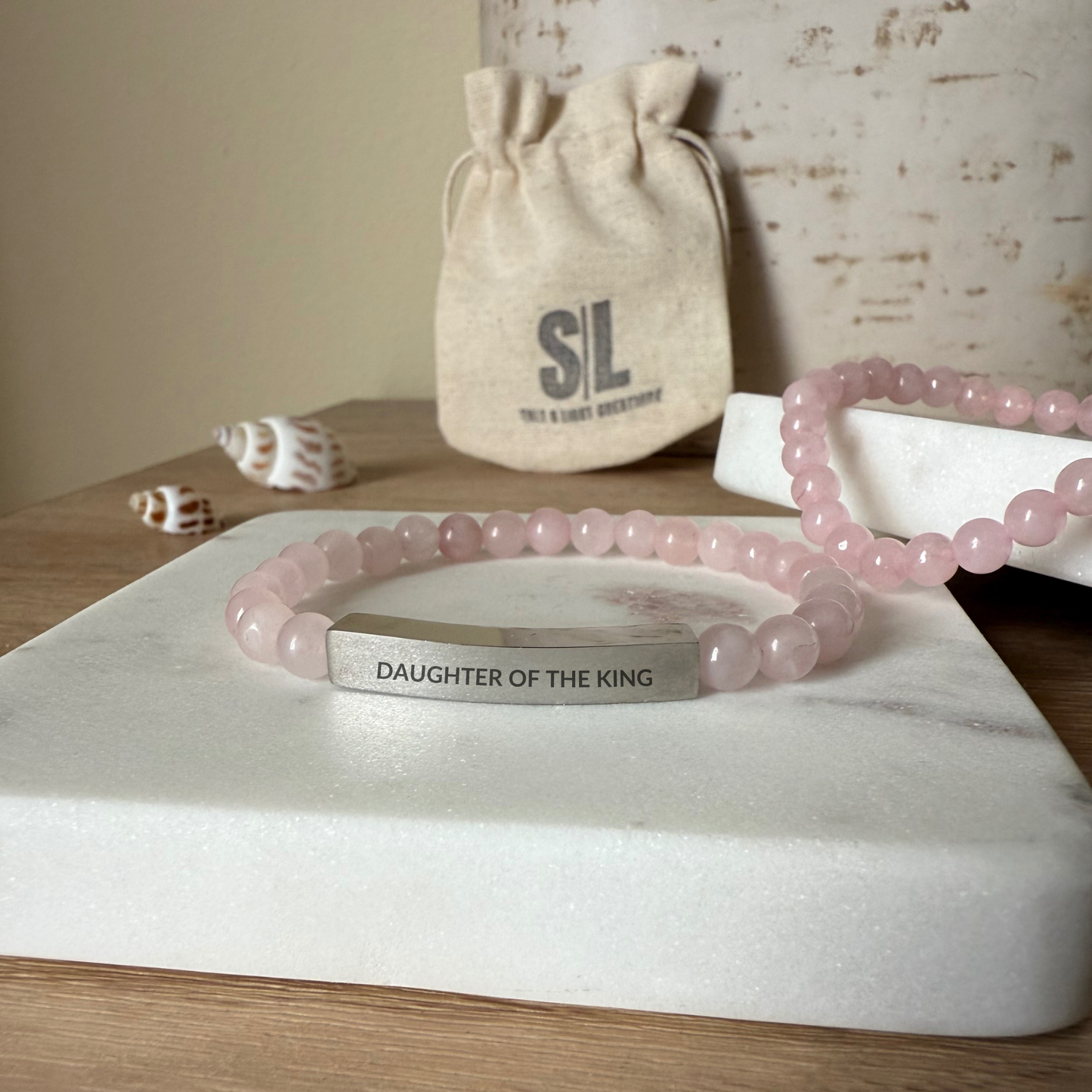 DAUGHTER OF THE KING Natural Earth Stone Bracelet