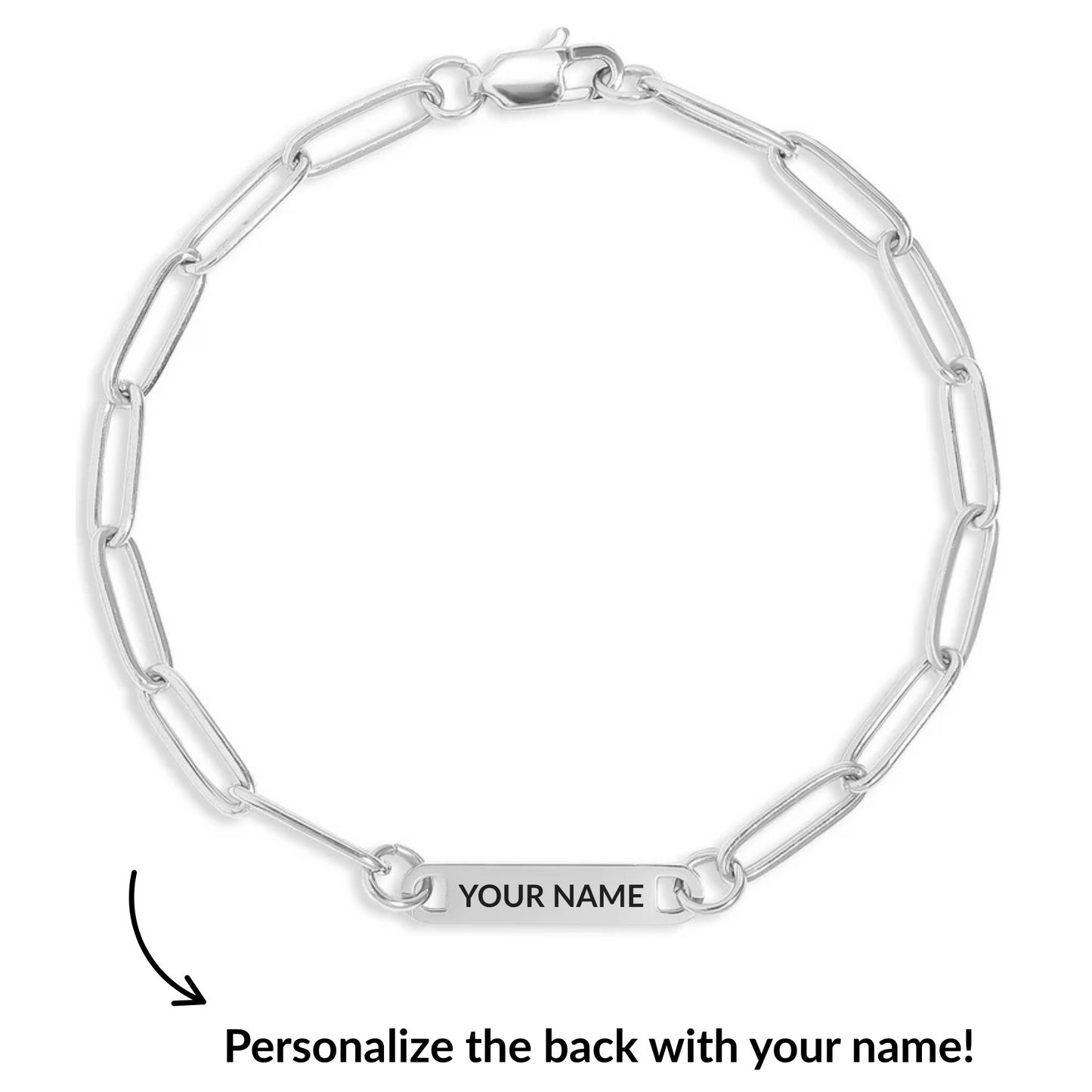 LOVED Paperclip Bracelet