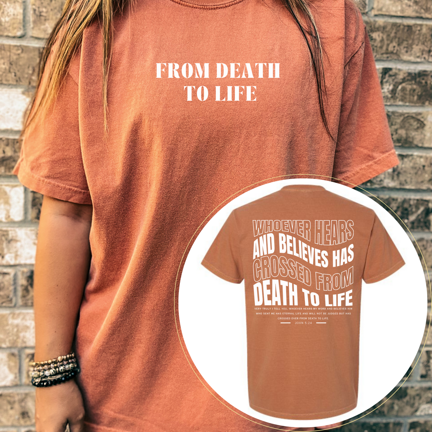 DEATH TO LIFE COMFORT COLORS TEE