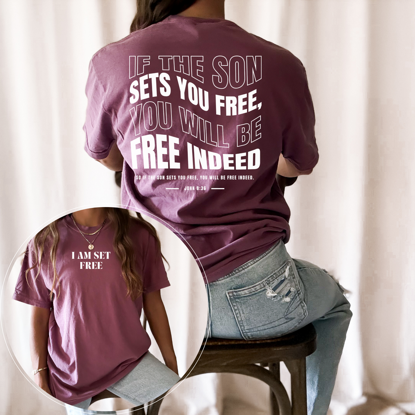 I AM SET FREE COMFORT COLORS TEE