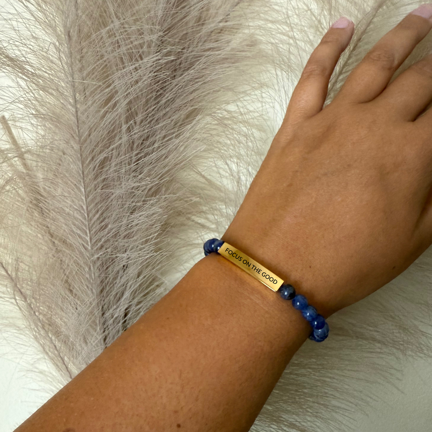 FOCUS ON THE GOOD Natural Earth Stone Bracelet