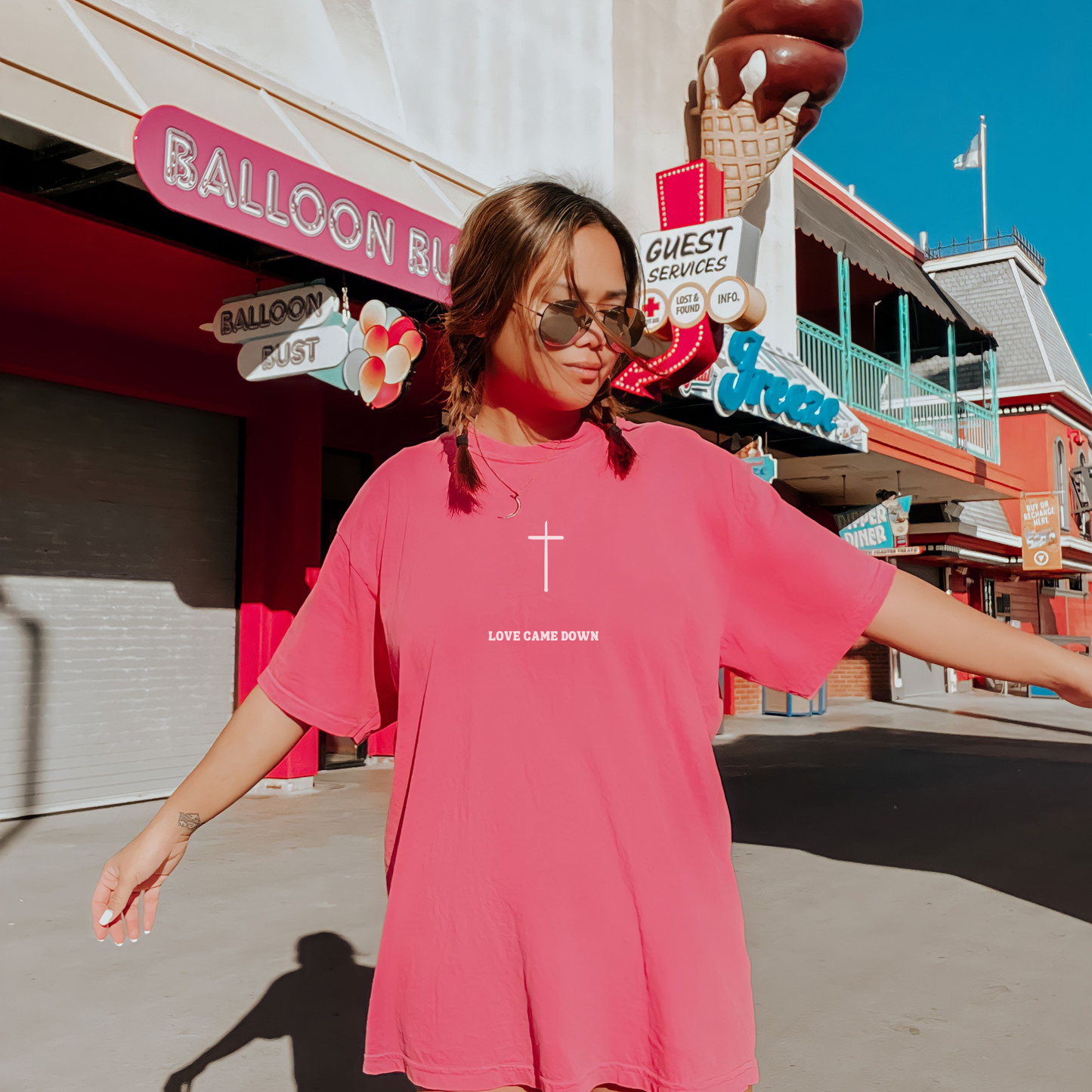 LOVE CAME DOWN COMFORT COLORS TEE