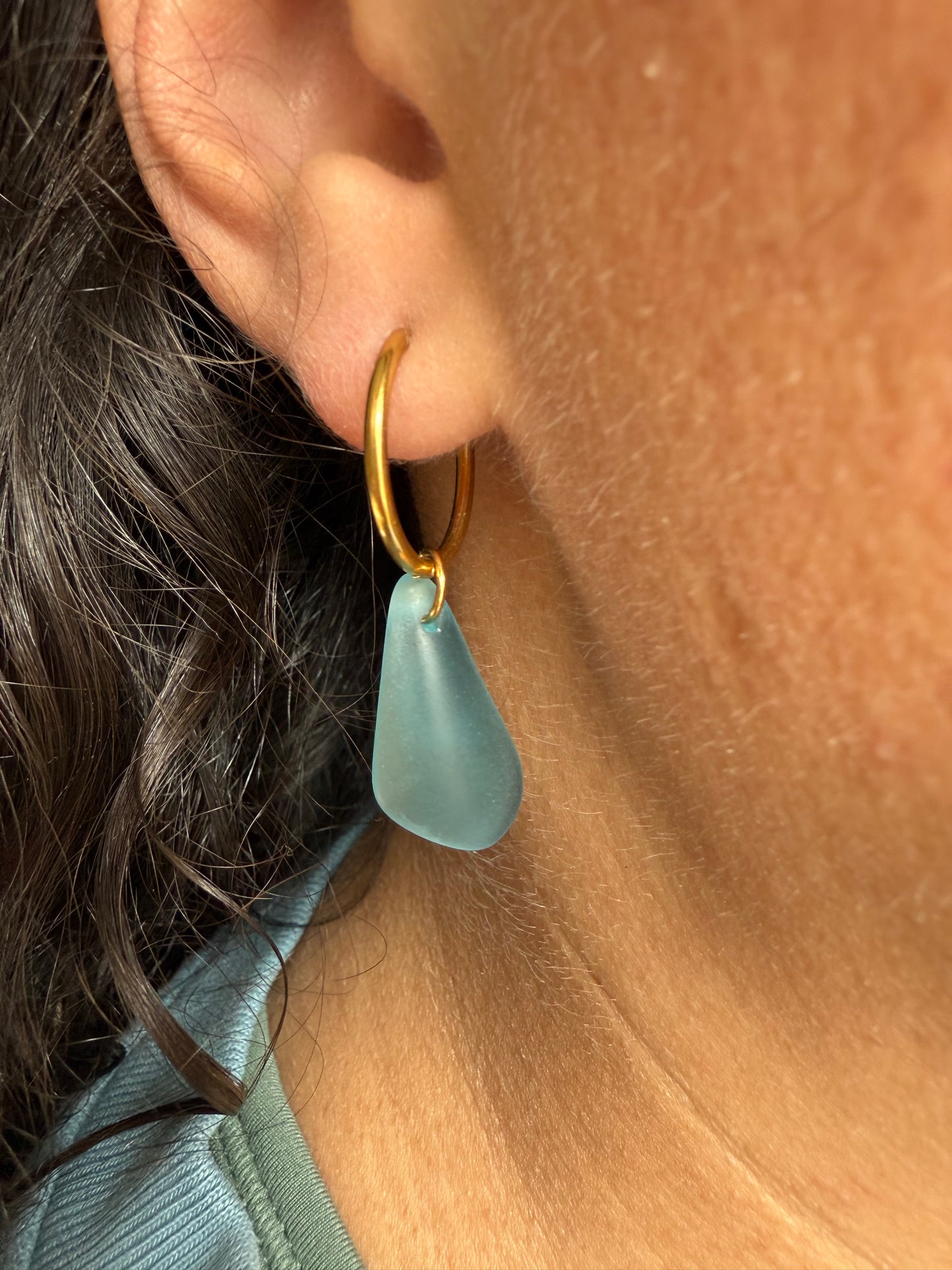 Turquoise Bay Sea Glass Earrings