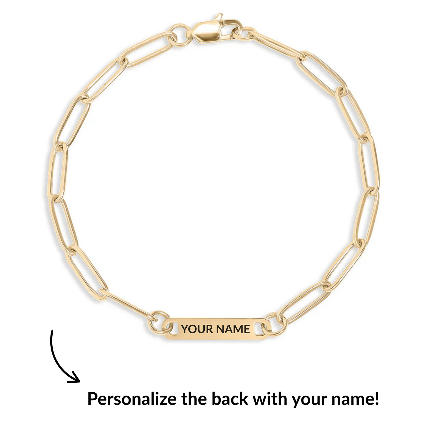 LOVED Paperclip Bracelet