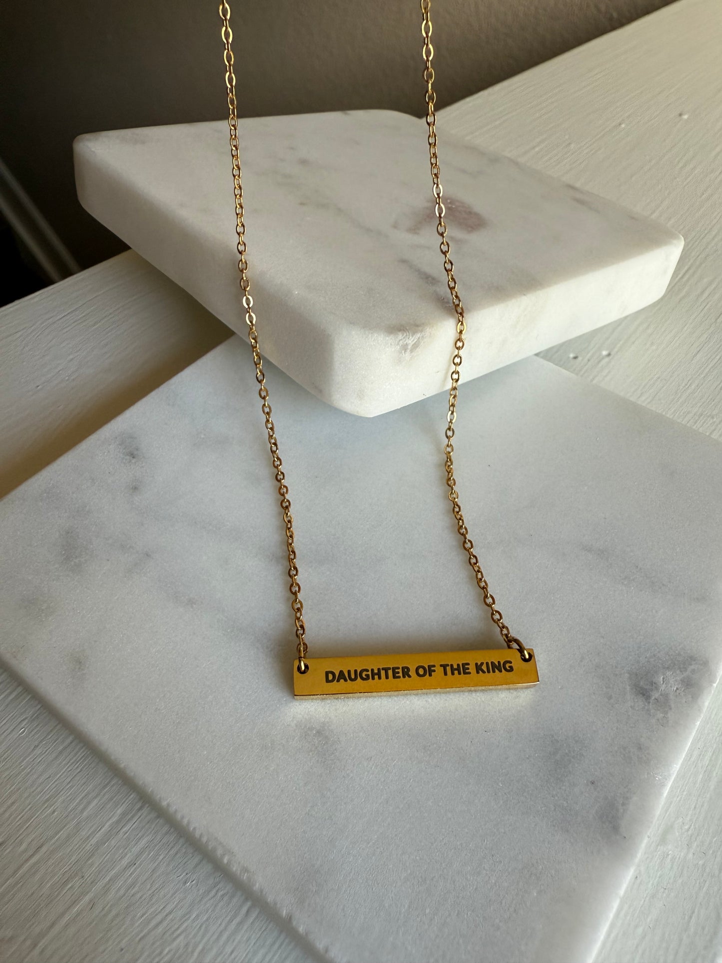 DAUGHTER OF THE KING BAR NECKLACE