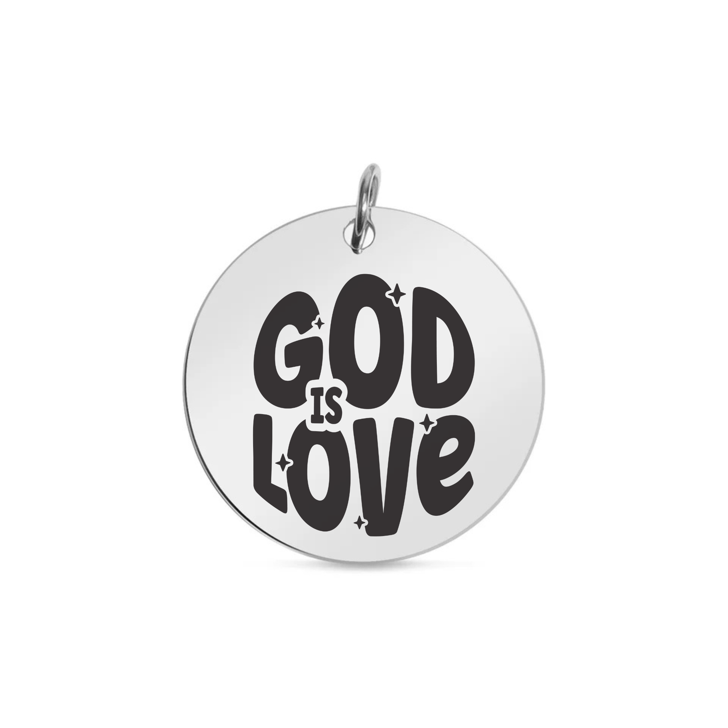 God Is Love Engraved Disc