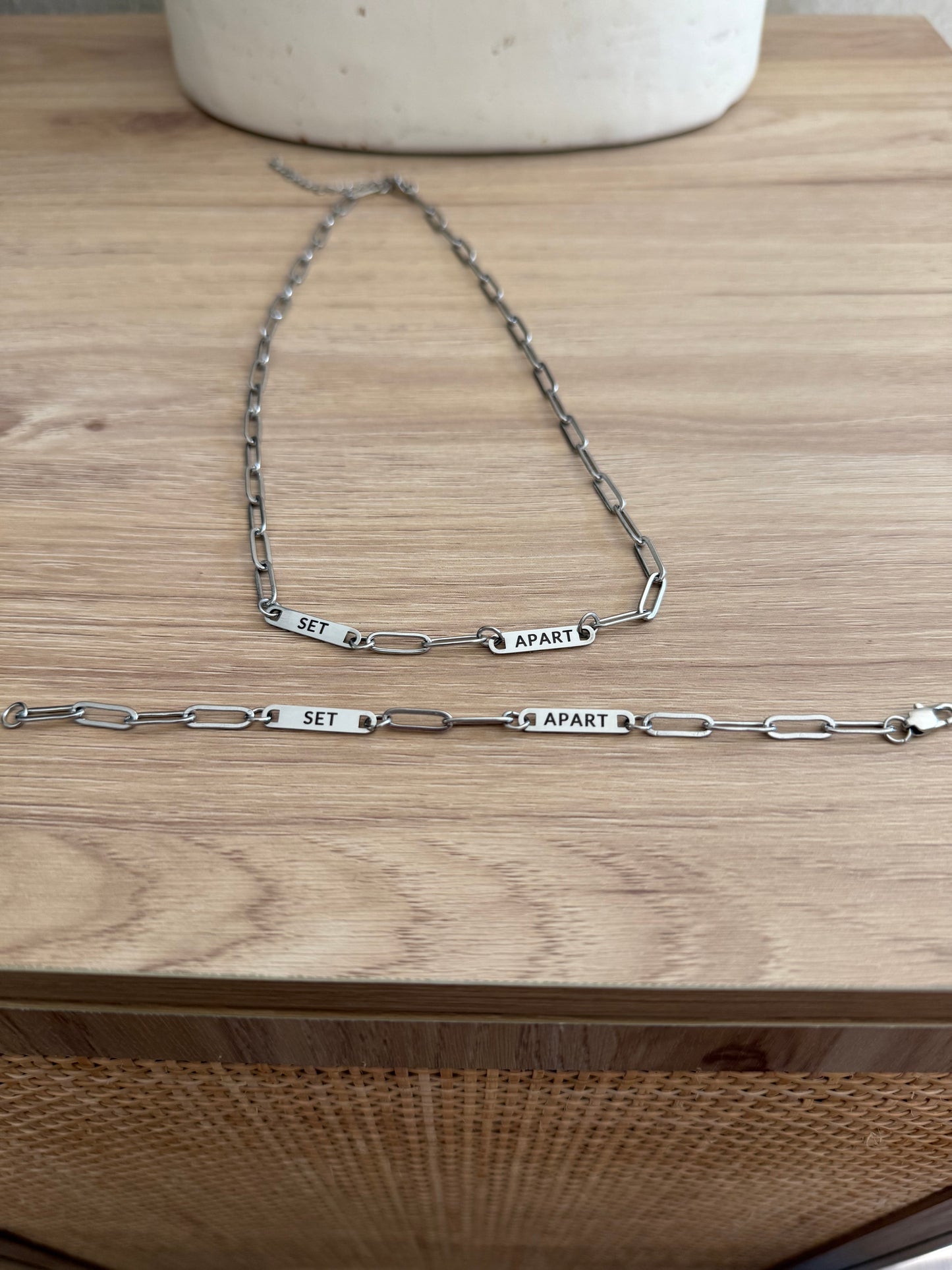 SET APART Identity Paperclip Bracelet