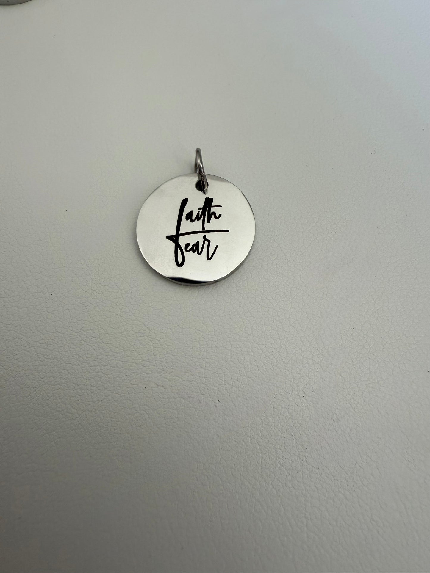 Faith Over Fear Engraved Disc