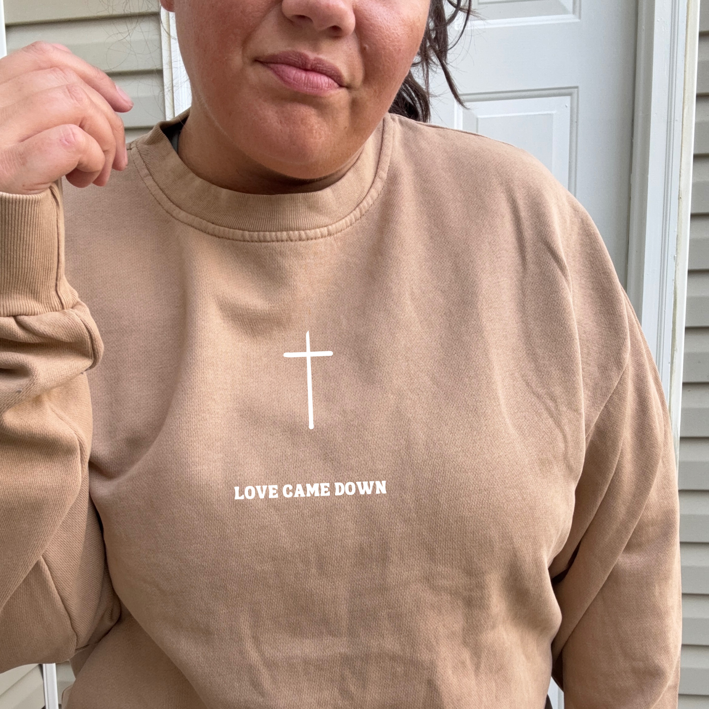LOVE CAME DOWN CREWNECK