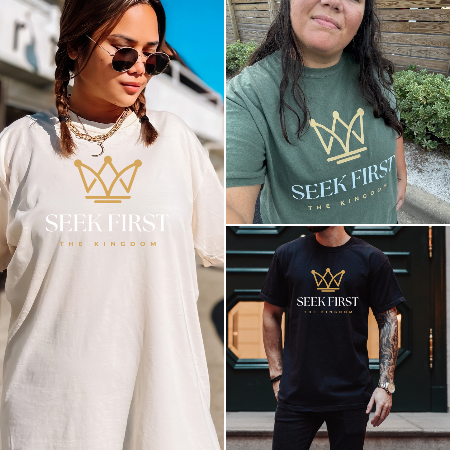 SEEK FIRST THE KINGDOM PREMIUM COMFORT COLORS TEE