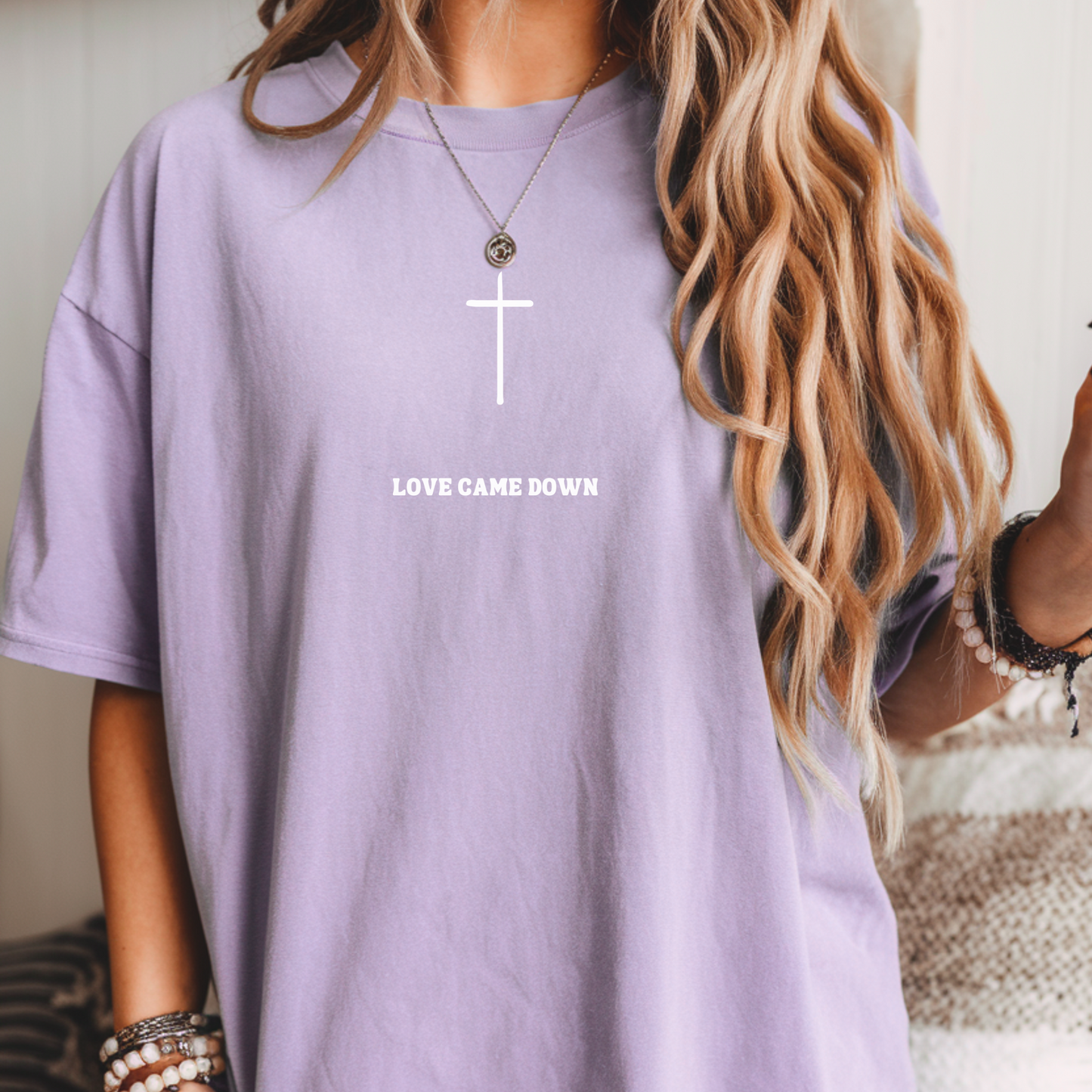 LOVE CAME DOWN COMFORT COLORS TEE