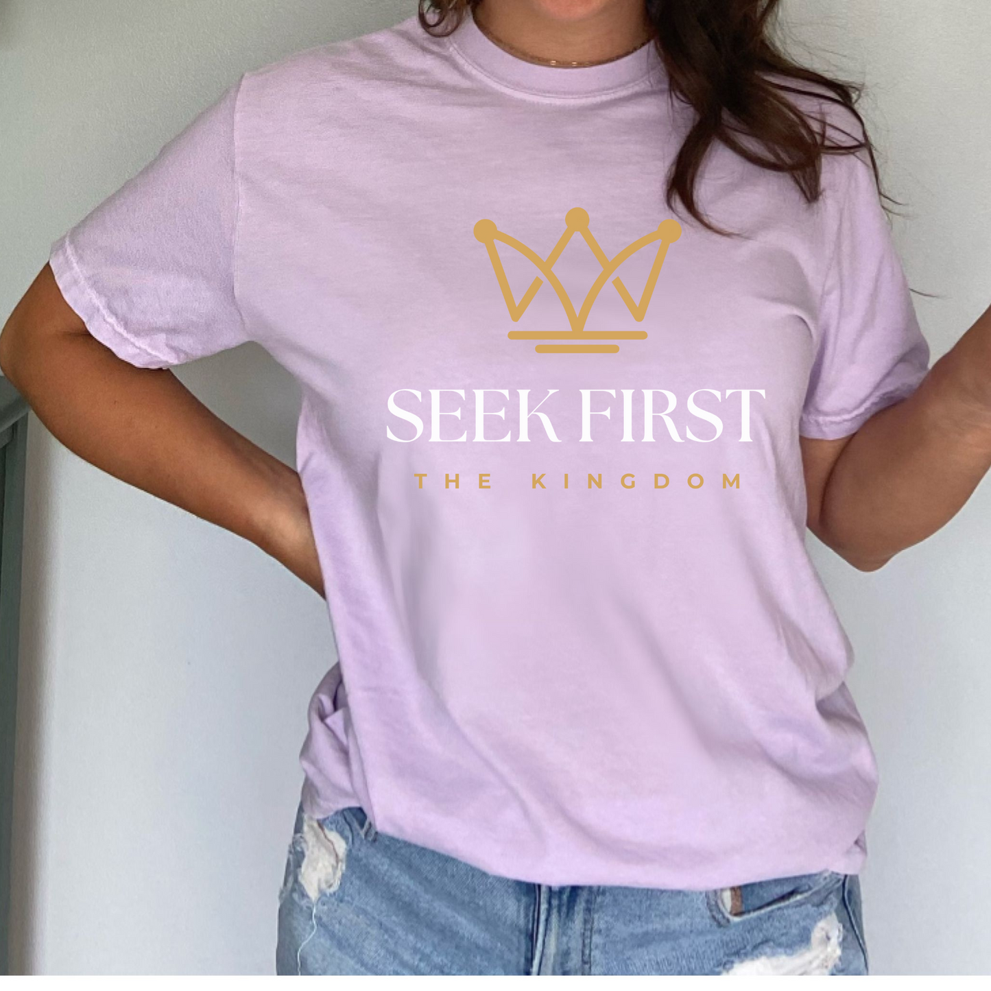 SEEK FIRST THE KINGDOM PREMIUM COMFORT COLORS TEE