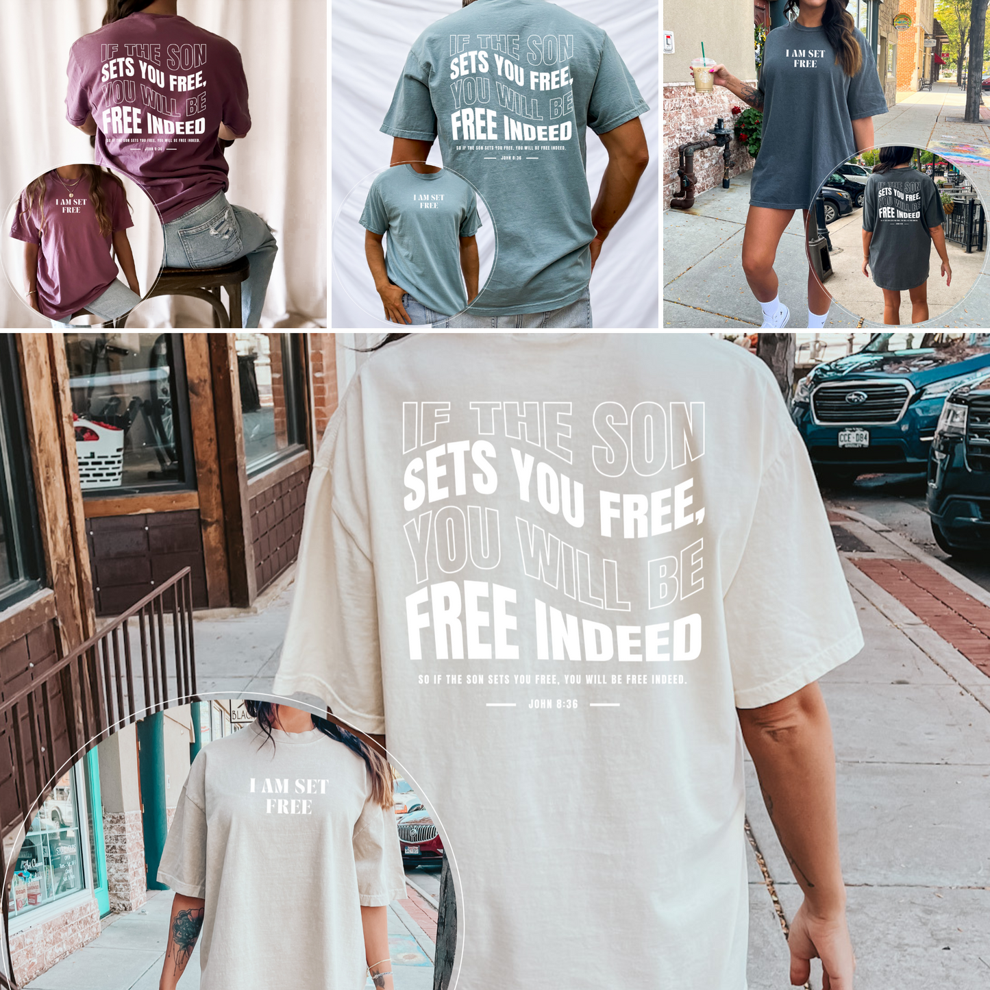 I AM SET FREE COMFORT COLORS TEE