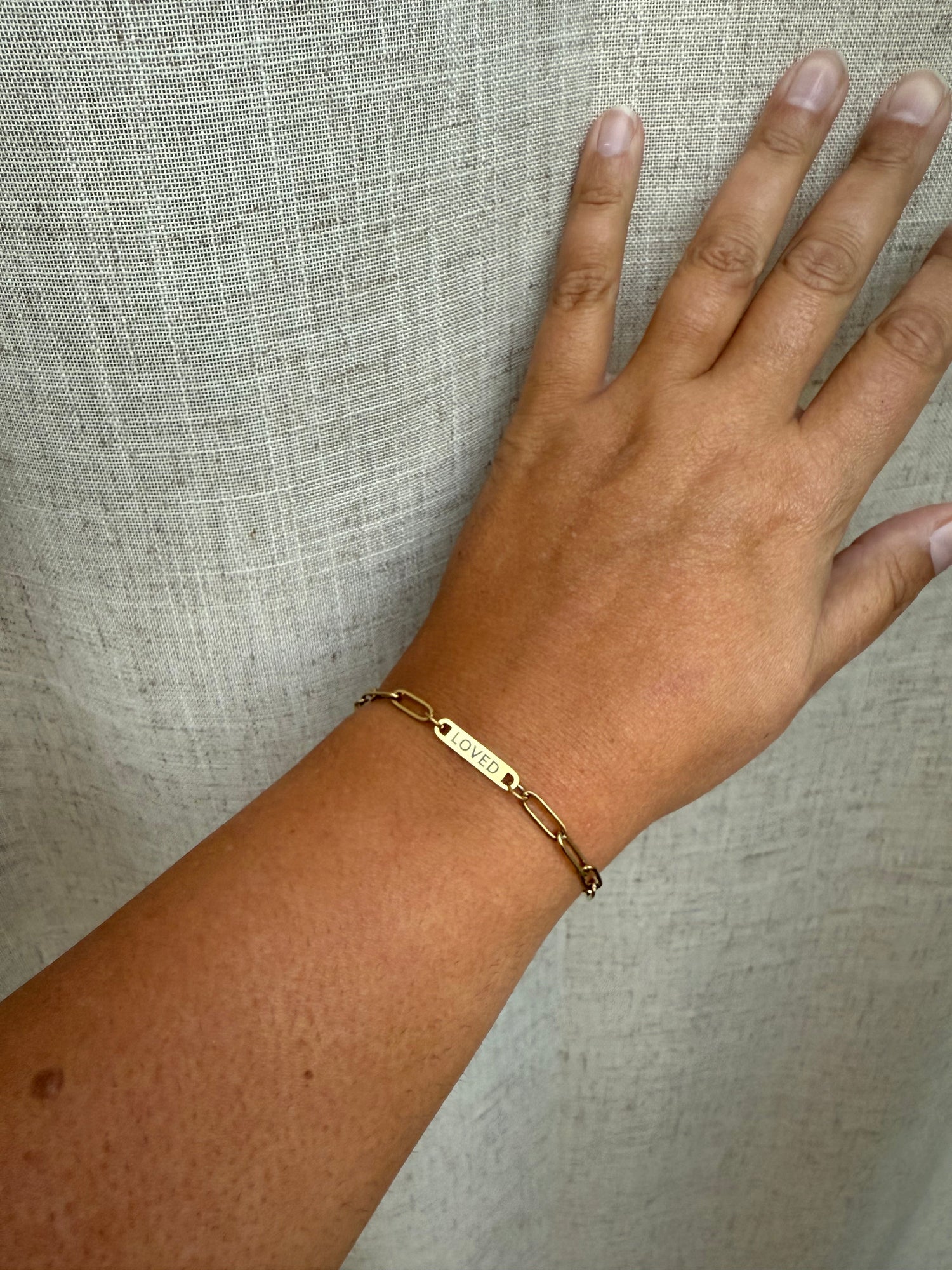PERSONALIZED NAME PAPER CLIP BRACELETS