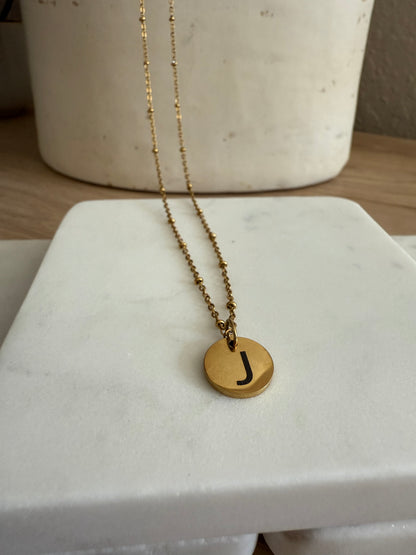 Initial Necklace Satellite Chain