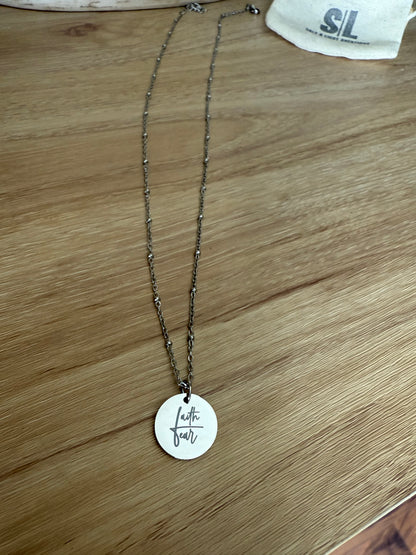 FAITH OVER FEAR Necklace