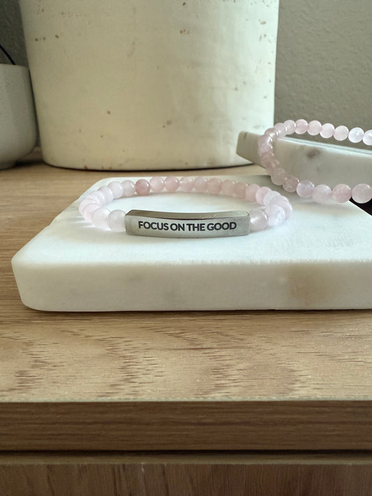 FOCUS ON THE GOOD Natural Earth Stone Bracelet