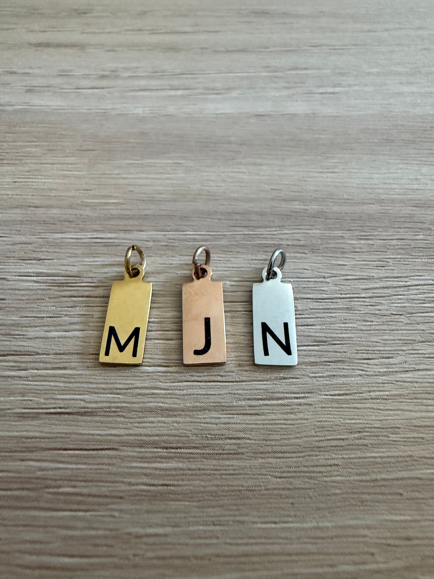 Initial Engraved Tag