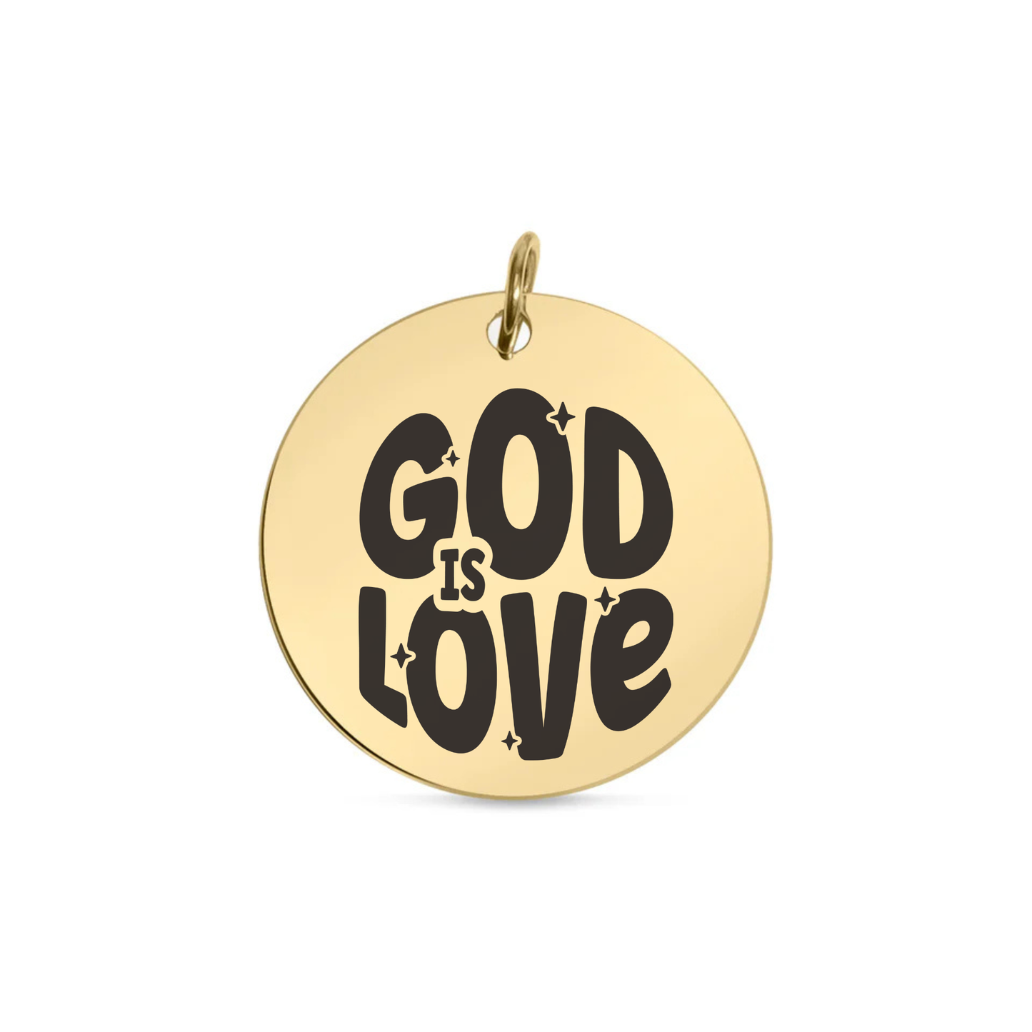 God Is Love Engraved Disc