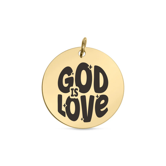 God Is Love Engraved Disc