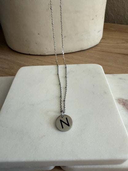 Initial Necklace Satellite Chain