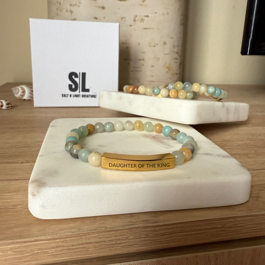 DAUGHTER OF THE KING Natural Earth Stone Bracelet