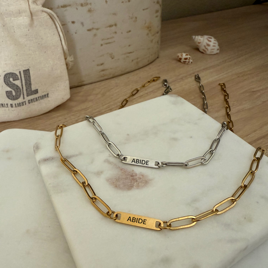 ABIDE PAPER CLIP NECKLACE