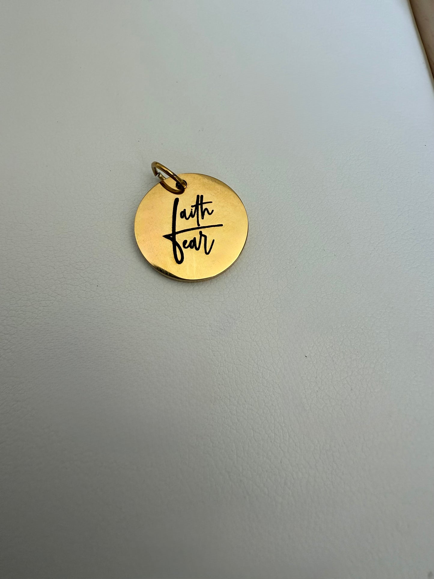 Faith Over Fear Engraved Disc