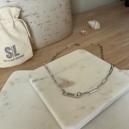 ABIDE PAPER CLIP NECKLACE