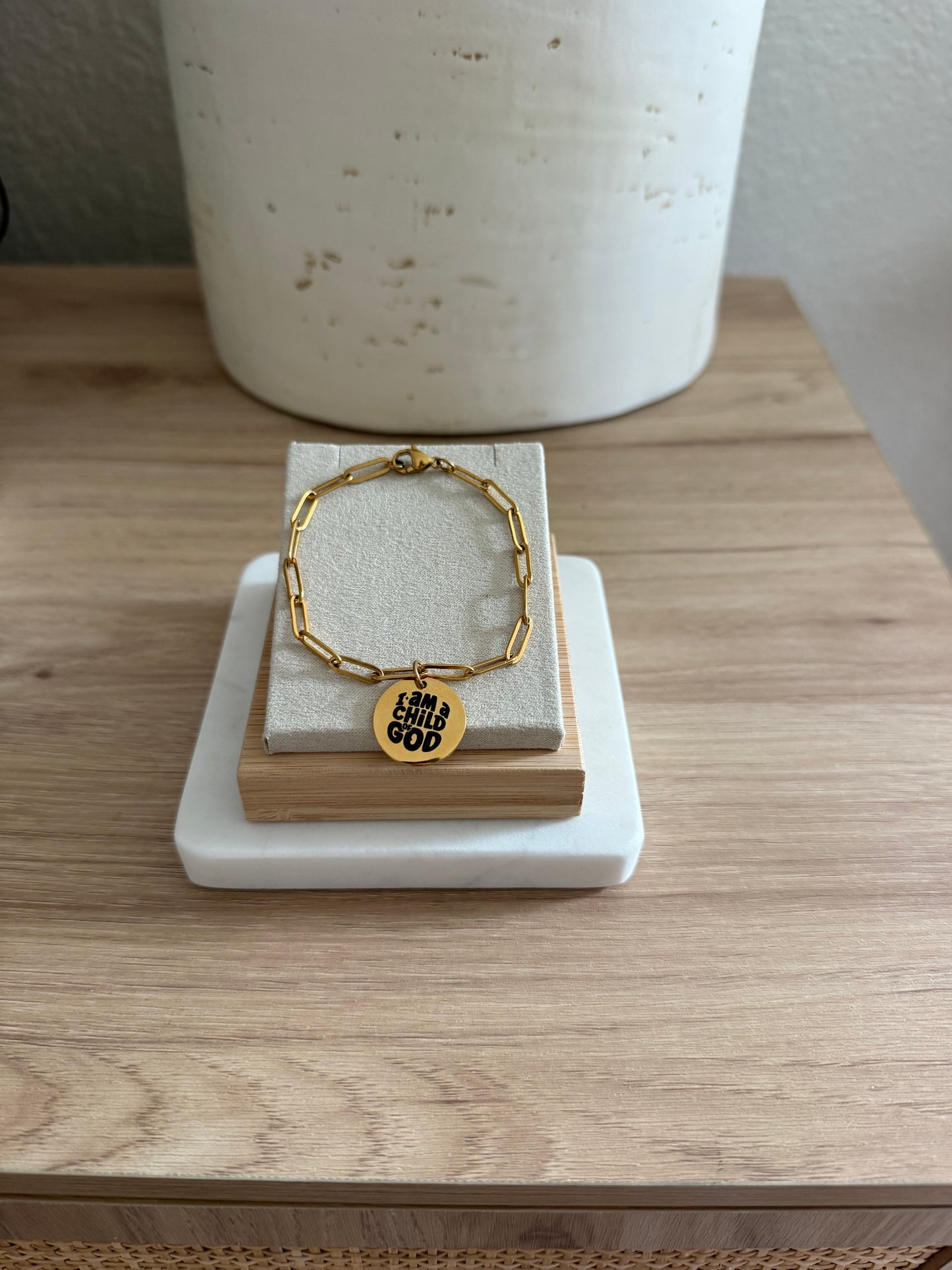 CHILD OF GOD Paperclip Bracelet