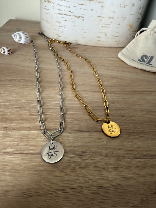 FAITH OVER FEAR Necklace
