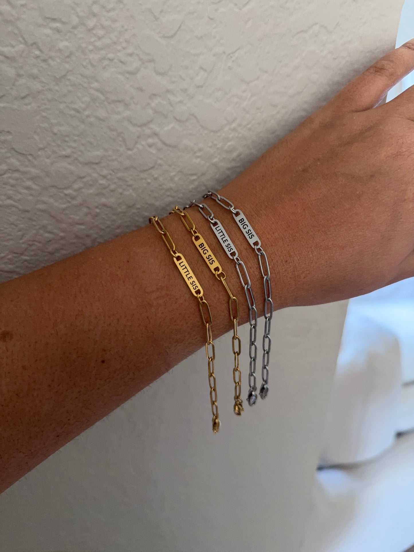 Big Sis Paperclip Bracelet