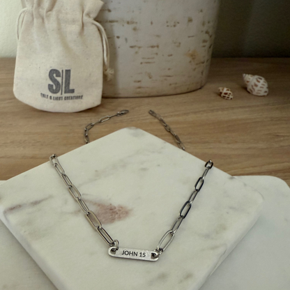 ABIDE PAPER CLIP NECKLACE